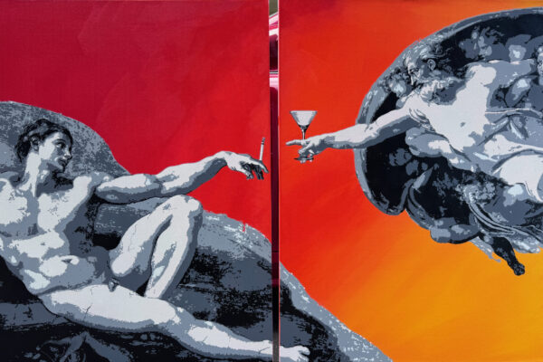 Two 40" x 30" Panels - Acrylic on canvas